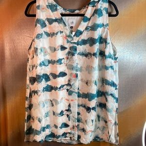 Cabo size M sleeveless pink top. Double layered sheer. 42” chest.‎ K